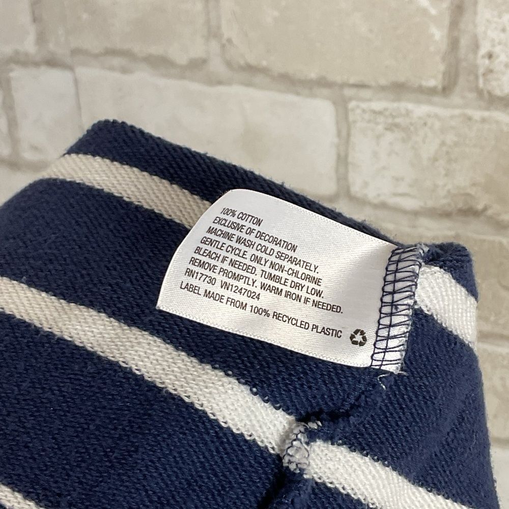Vineyard Vines Striped Quarter Zip Pullover Long Sleeve Sweatshirt Size M - Picture 10 of 12